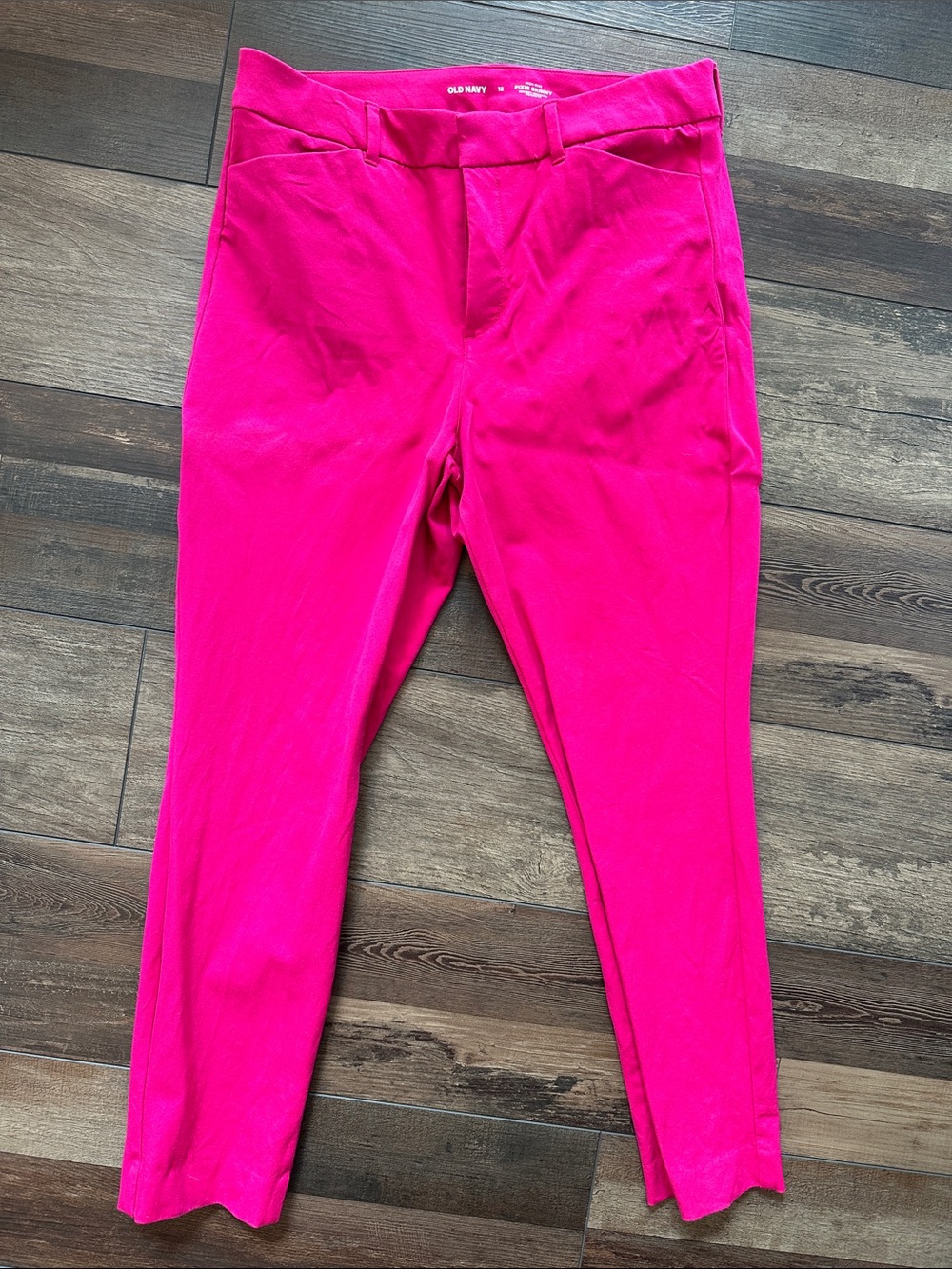 Old Navy Bright Fuchsia Ankle Ponte Pants